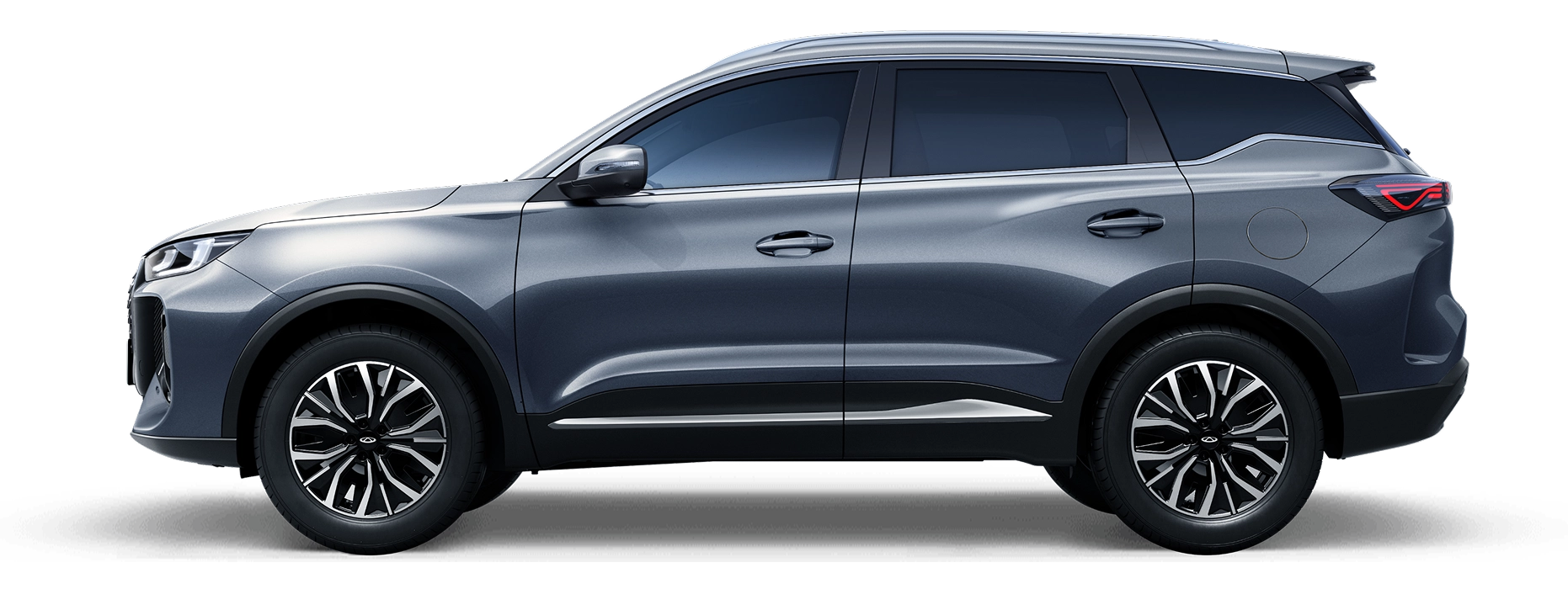 Grey Chery Tiggo 7 PHEV Side View Grey Chery Tiggo 7 PHEV Side View